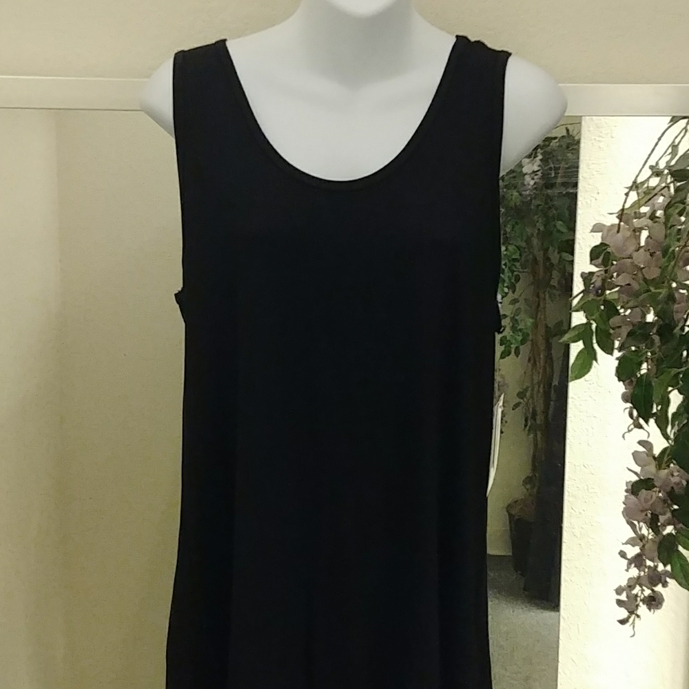 LulaRoe Black High Low Tank Top